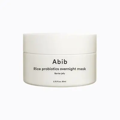 Masca de față hidratantă Rice Probiotics Overnight Mask Barrier Jelly, ABIB, 80ml