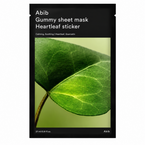 ABIB – Gummy Sheet Mask Heartleaf Sticker, 1 sheet ABIB - Gummy Sheet Mask Heartleaf Sticker, 1 sheet - Imagine 1