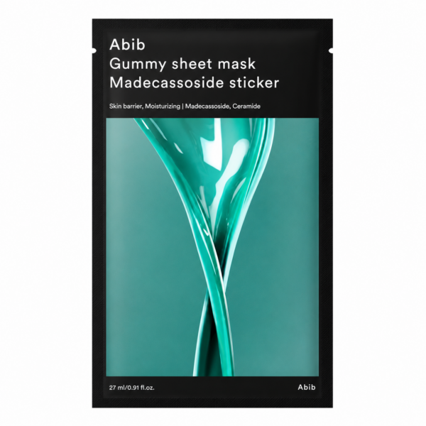 Abib - Gummy Sheet Mask Madecassoside Sticker, 1 sheet Abib - Gummy Sheet Mask Madecassoside Sticker, 1 sheet - Imagine 1