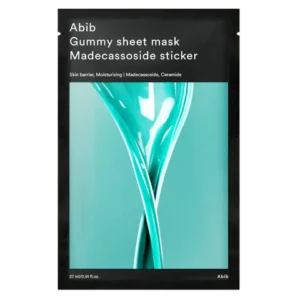 Mască de față, Abib, Gummy Sheet Mask, Madecassoside Sticker, 27ml