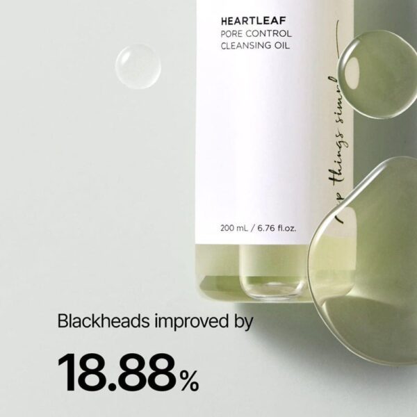 Anua Cleansing Oil - Ulei de curățare pentru controlul porilor Heartleaf, 200ml - Imagine 5