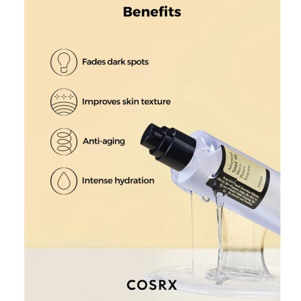 COSRX Snail Mucin - Esență Facială cu Extract de Melc, 100ml - Imagine 3