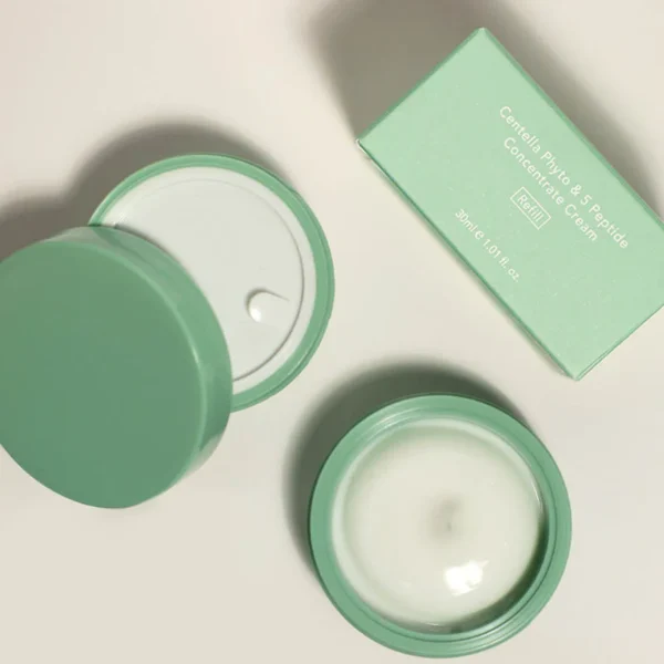 Cremă concentrată cu Centella și 5 peptide, Haruharu Wonder, Centella Phyto & 5 Peptide Concentrate Cream, 30ml Refiller - Imagine 2