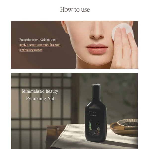 Pyunkang Yul - Black Tea Deep Infusion Toner, 130ml - Imagine 4