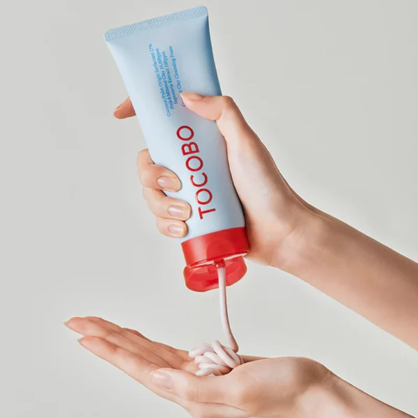 Spumă de curățare cu argilă și cocos, Tocobo, 150ml - Imagine 3