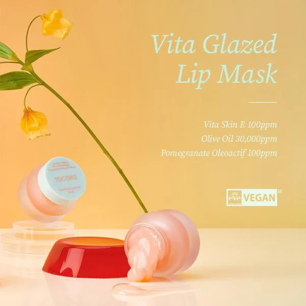 Masca pentru buze Vita Glazed, Tocobo, 20ml - Imagine 4