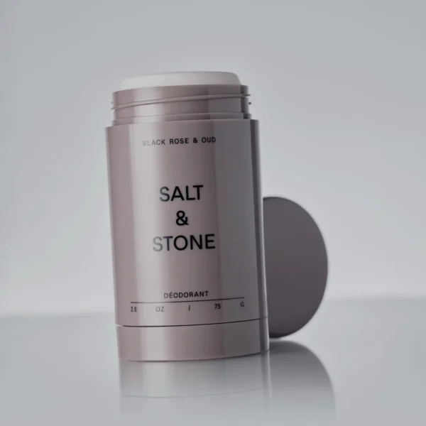 Deodorant natural SALT & STONE cu Black Rose & Oud, 75g - Imagine 2