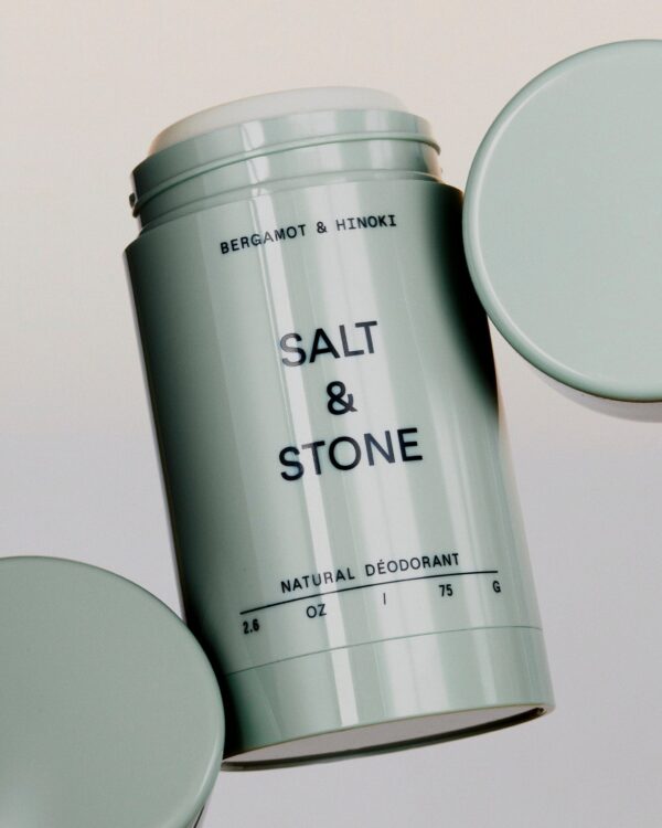 Deodorant natural SALT & STONE cu Bergamot si Hinoki, 75g - Imagine 5