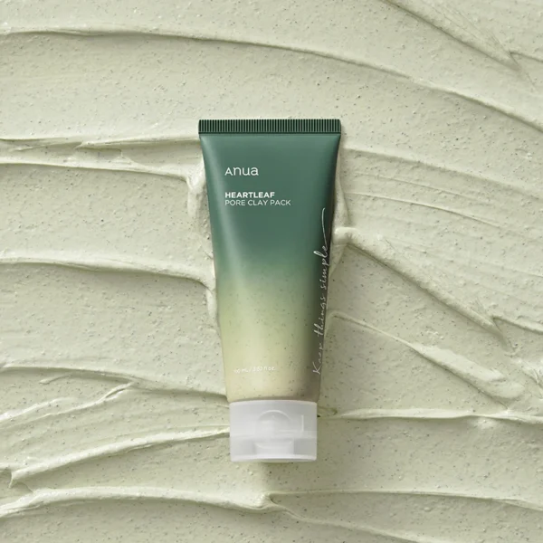 Masca cu argilă pentru pori, Anua, Heartleaf Pore Clay Pack, 100ml - Imagine 2