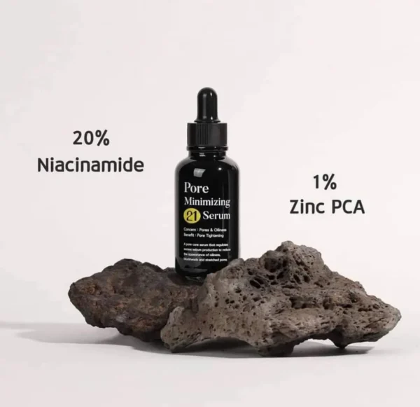 Serum pentru minimizarea porilor cu niacinamide 20% + Zinc, TIA'M, 40ml - Imagine 4