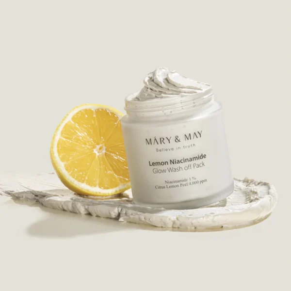 Mary & May – Lemon Niacinamide Glow Wash Off Pack, 125g - Imagine 2