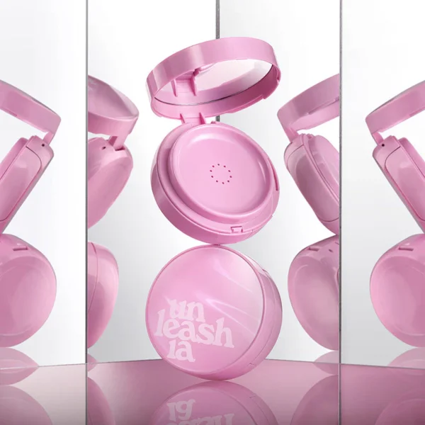 Fond de ten tip cushion SPF50+ PA++++ Pink, UNLEASHIA, 15g - Imagine 5