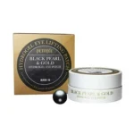 Patchuri pentru ochi cu perle negre și aur, 60 buc (30 perechi) - Imagine 1