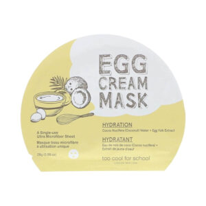 Mască hidratantă cu ou, Too Cool For School, Egg Cream Mask Hydration