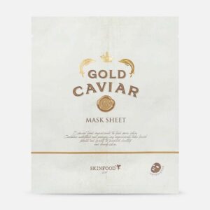 Mască de față cu caviar aurit, SKINFOOD, Gold Caviar EX Mask Sheet, 25g