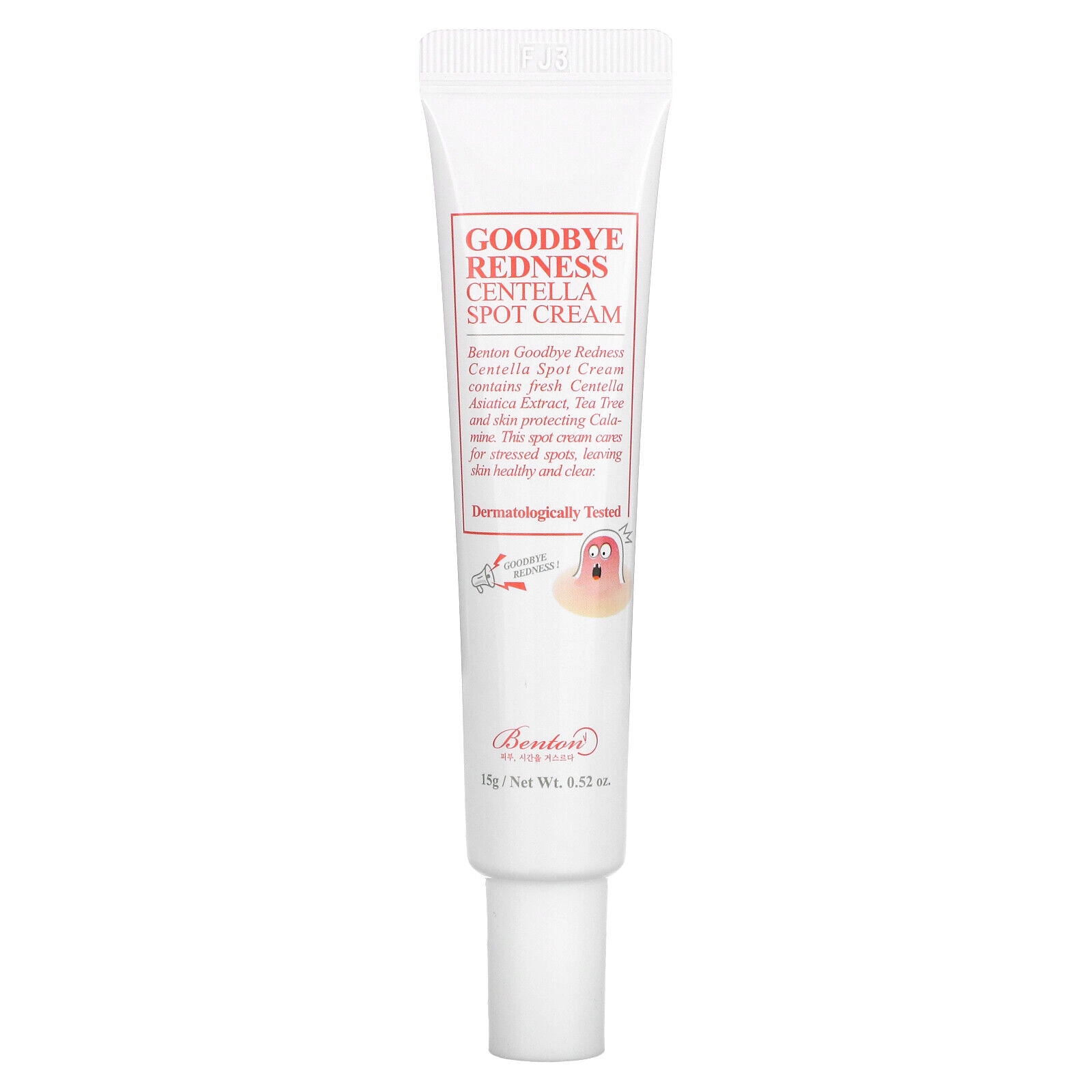 Crema pentru calmarea roșeții cu Centella și Cica, Benton, 15g