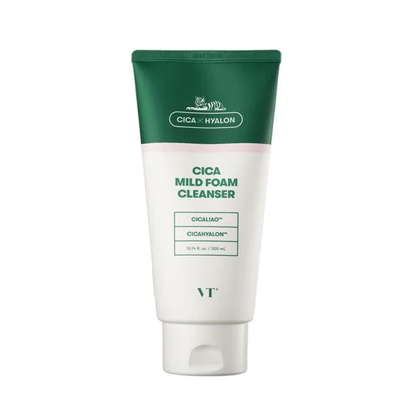 Spumă de curățare delicată cu Cica, VT Cosmetics, Cica Mild Foam Cleanser, 300ml