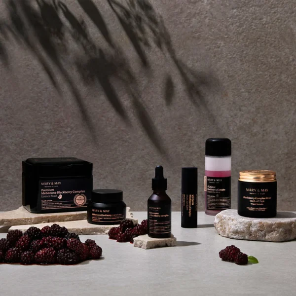 Mască premium cu mure, Mary & May, Blackberry, 20 buc - Imagine 7