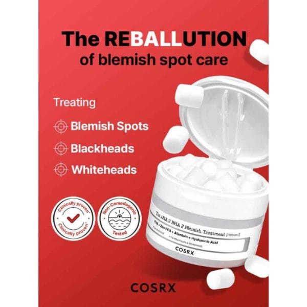Tratament pentru imperfecțiuni, COSRX, The AHA 2 BHA 2 Blemish Treatment, 120g - Imagine 5
