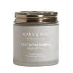 K-beauty-Mary-May-CICA-Tea-Tree-Soothing-Wash-off-Pack-125g-EAN-8809670681579_b504a4ac-f531-403a-b242-753ed90bc785_1000x Mască de față calmantă cu Cica și Tea Tree, Mary & May, 125g - Imagine 1