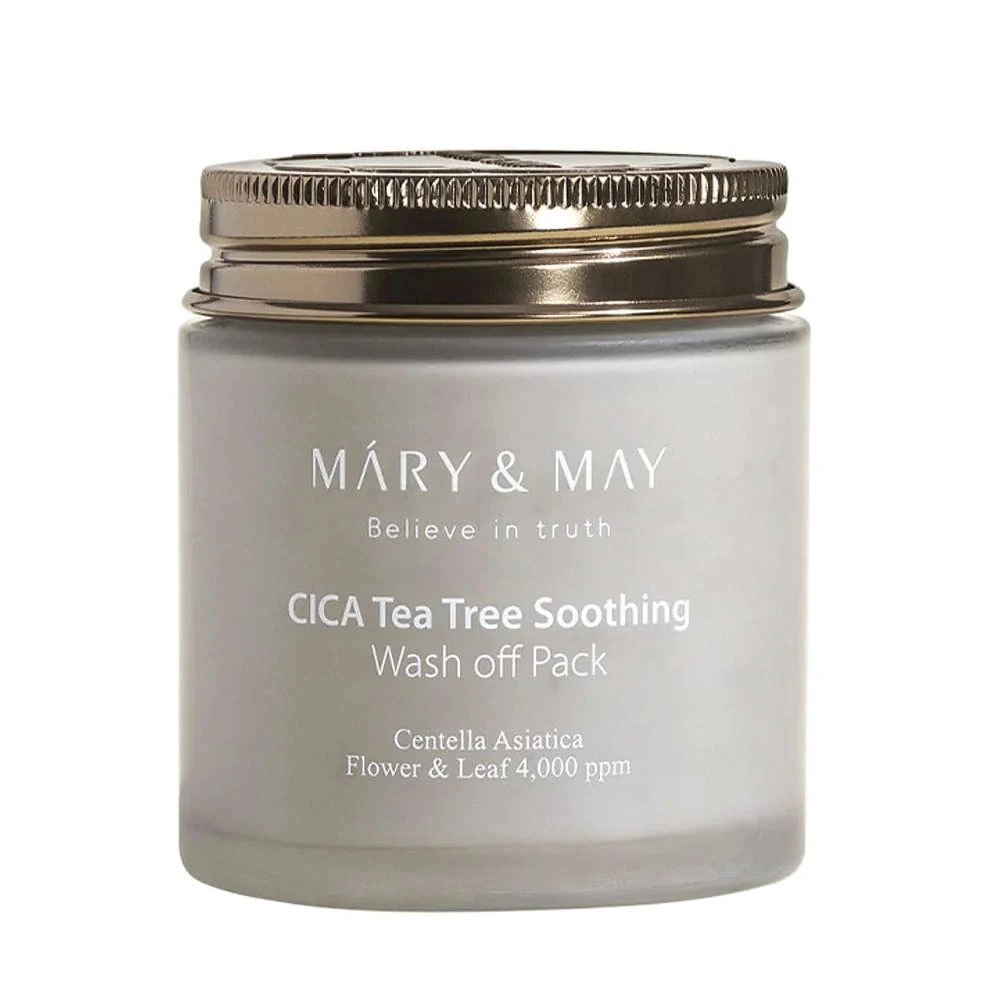 Mască de față calmantă cu Cica și Tea Tree, Mary & May, 125g