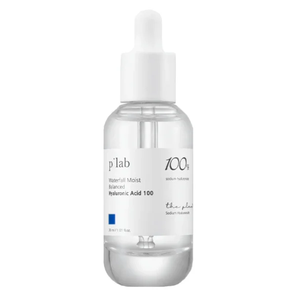Ser hidratant cu acid hialuronic, THE PLANT BASE, Waterfall Moist Balanced Hyaluronic Acid 100, 30ml - Imagine 1