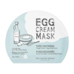 Mască pentru strângerea porilor cu ou, Too Cool For School, Egg Cream Mask Pore Tightening
