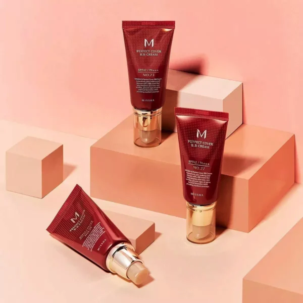MISSHA - BB Cream - Perfect Cover cu SPF42/PA+++, 50ml - Imagine 3