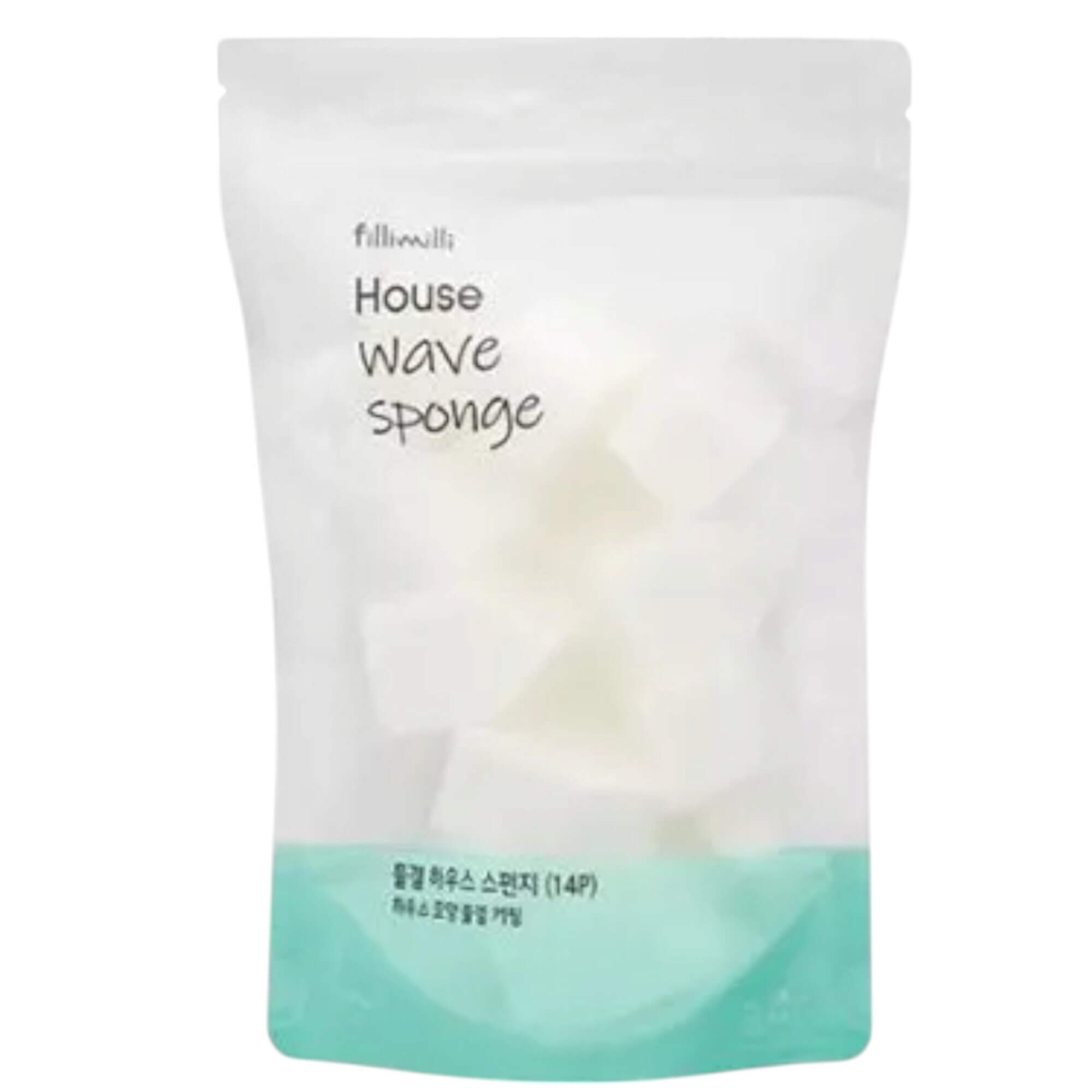 Set bureți pentru machiaj, Fillimilli, House Wave Sponge, 14 buc