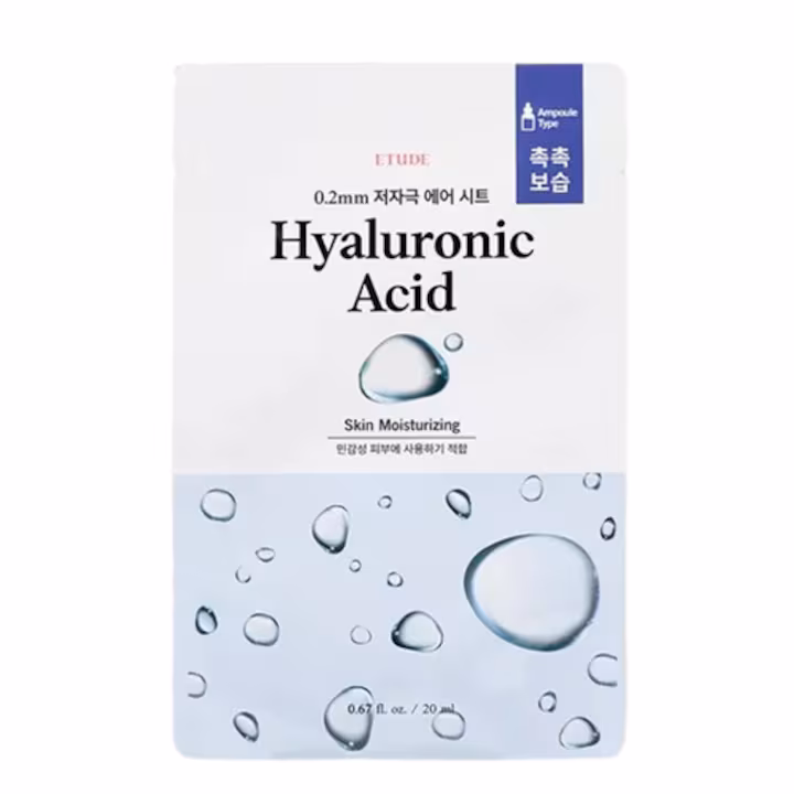 Masca de față cu acid hialuronic Therapy Air, Etude, 20ml