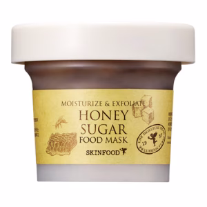 Mască de față cu miere și zahăr, SKINFOOD, Honey Sugar Food Mask, 120g