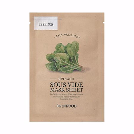 Mască de față cu extract de spanac, SKINFOOD, 23g
