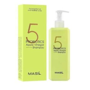 Șampon cu probiotice și oțet de mere, Masil, 5 Probiotics, Jumbo, 500ml