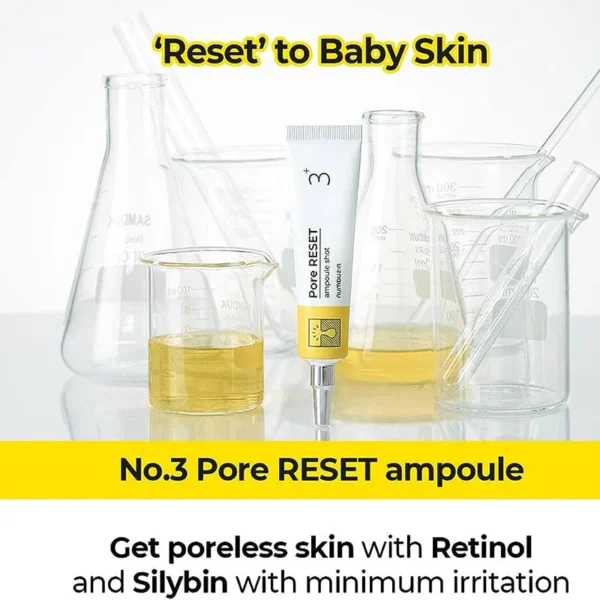 Ser pentru pori No.3, Numbuzin, Pore Reset Ampoule Shot, 25ml - Imagine 5