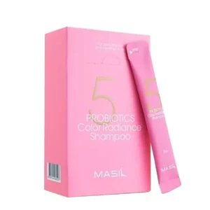 Șampon stick pentru protecția culorii, Masil, 5 Probiotics Color Radiance, 8ml, 20 buc