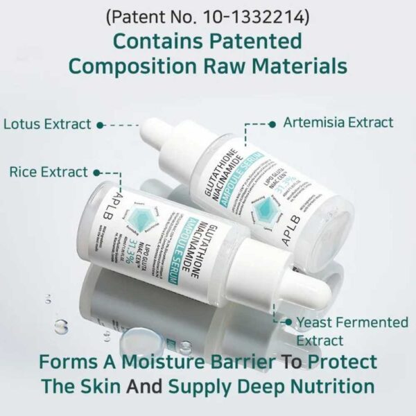 APLB – Glutathione Niacinamide Ampoule Serum, 40ml - Imagine 5