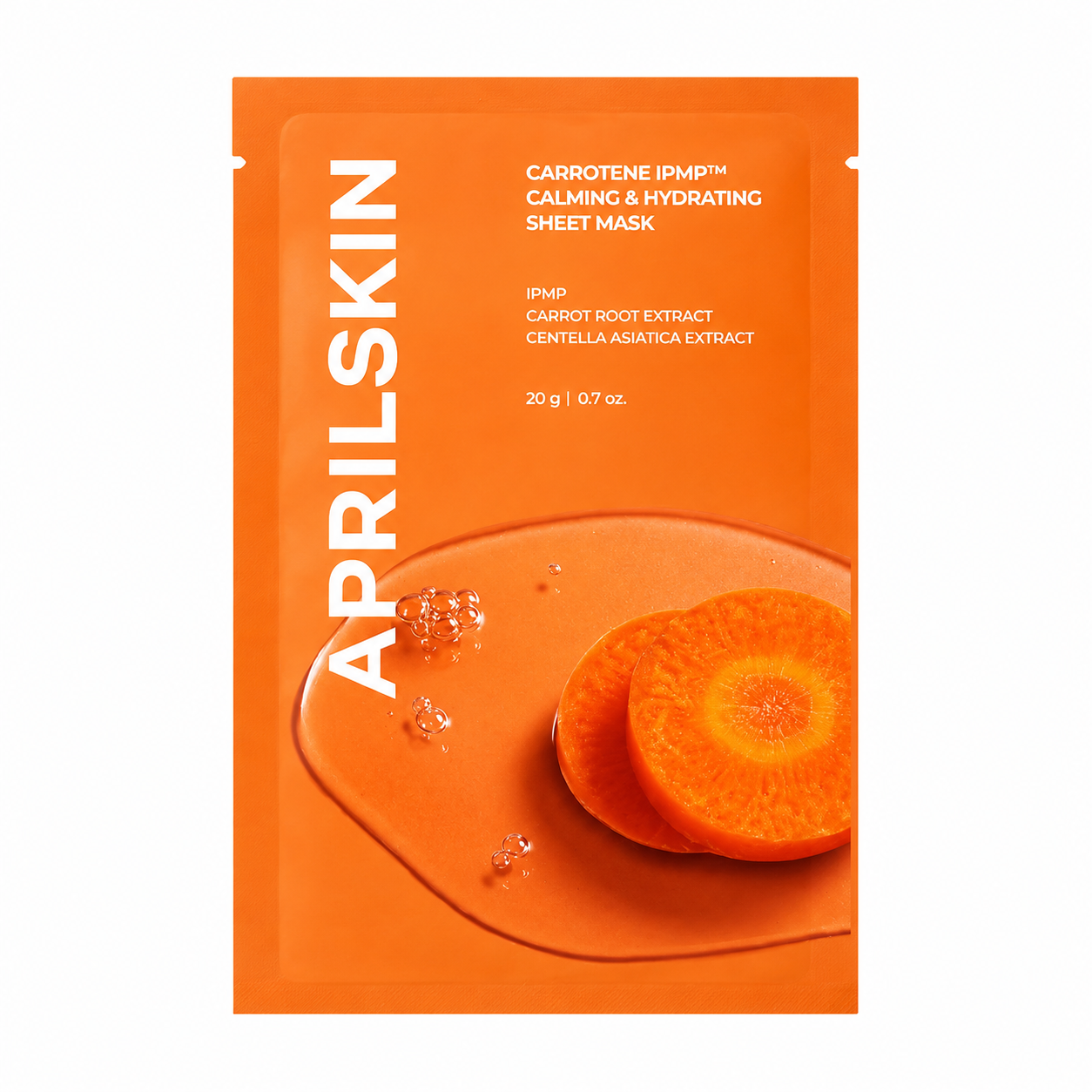 APRILSKIN – Carrotene IPMP Calming & Hydrating Sheet Mask