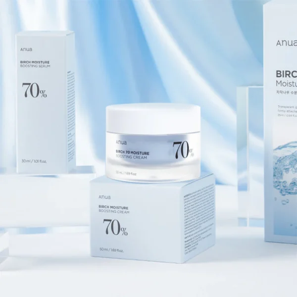 Crema hidratantă cu 70% suc de mesteacăn, Anua, 50ml - Imagine 5
