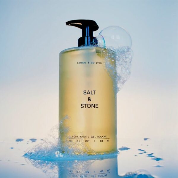 Salt & Stone – Santal & Vetiver Body Wash, 450ml - Imagine 2