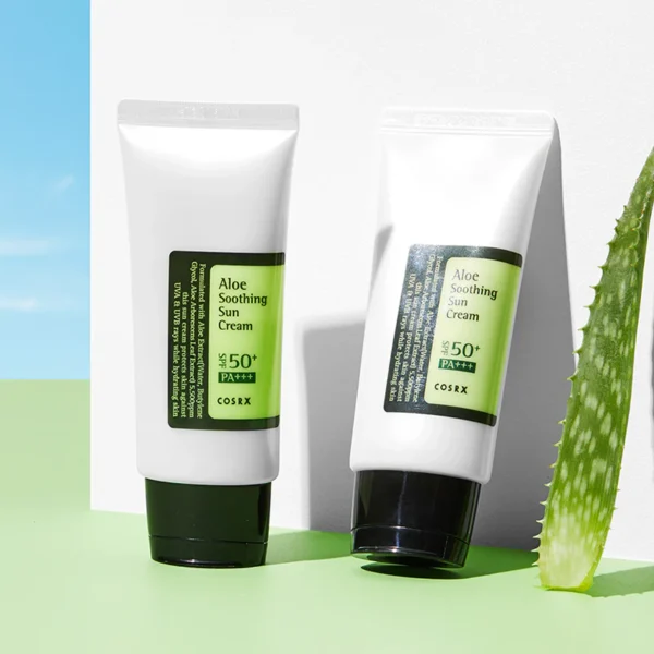 COSRX SPF - Crema de protecție solară cu aloe vera, SPF50+/PA+++, 50ml - Imagine 3
