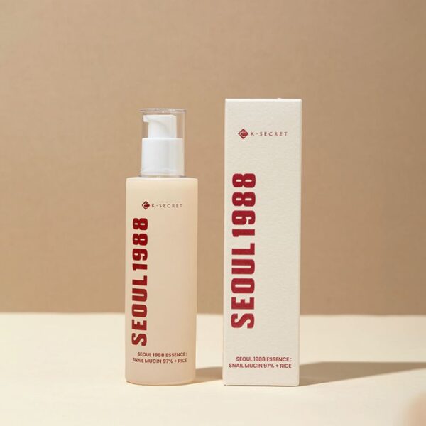 K-SECRET – SEOUL 1988 Essence: Snail Mucin 97% + Rice, 100ml - Imagine 2