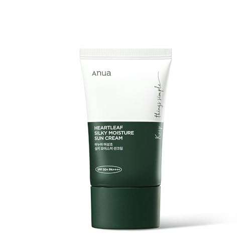 Crema solară SPF Heartleaf Silky Moisture, Anua, 50ml
