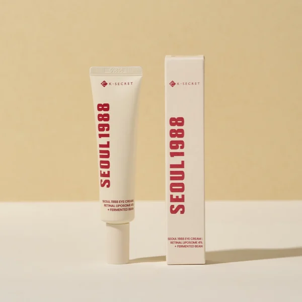 K-SECRET – SEOUL 1988 Eye Cream: Retinal Liposome 4% + Fermented Bean, 30ml - Imagine 2