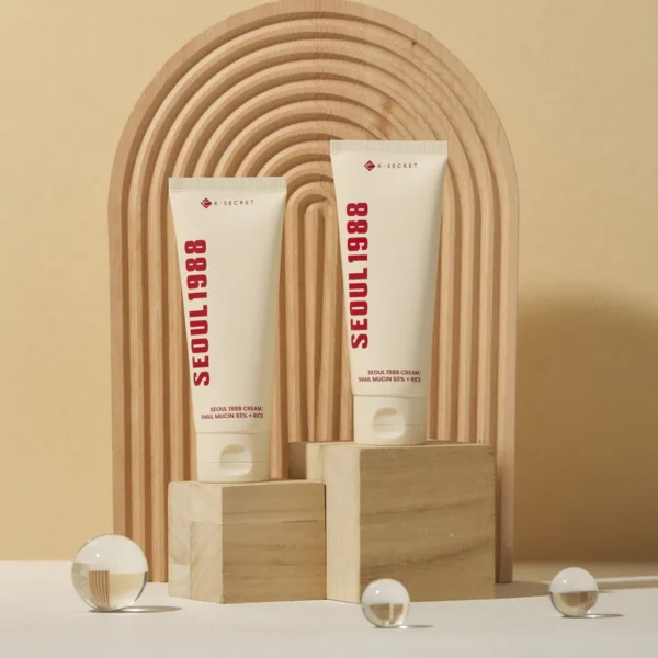 K-SECRET – SEOUL 1988 Cream : Snail Mucin 93% + Rice – 100ml - Imagine 3