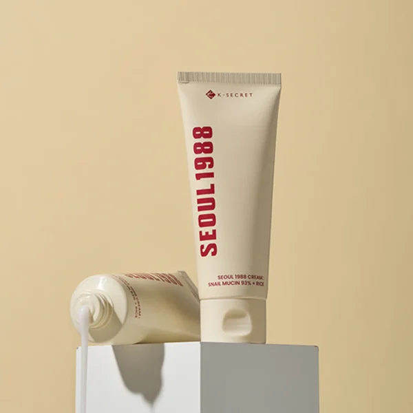 K-SECRET – SEOUL 1988 Cream : Snail Mucin 93% + Rice – 100ml - Imagine 4