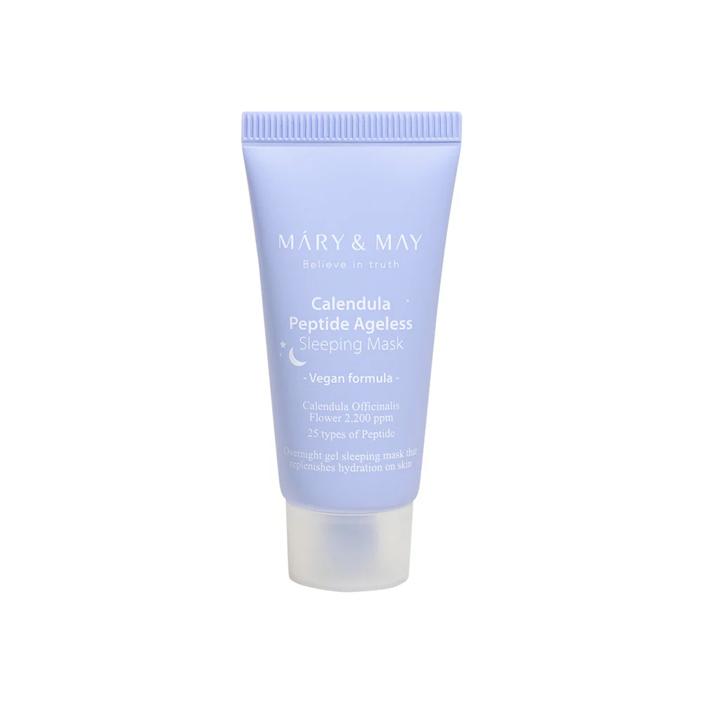 Masca vegana de noapte Calendula Peptide Ageless, MARY&MAY, 30g