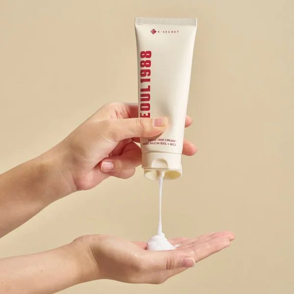 K-SECRET – SEOUL 1988 Cream : Snail Mucin 93% + Rice – 100ml - Imagine 5