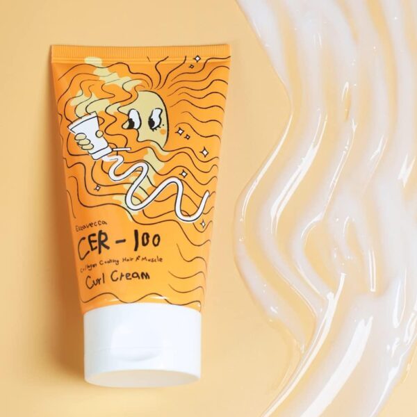 Elizavecca - CER-100 Collagen Coating Hair A+ Muscle Curl Cream, 120ml - Imagine 7