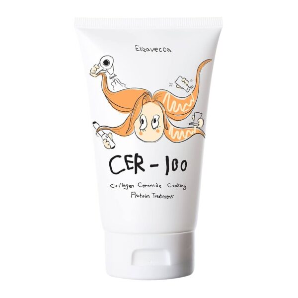 Mască regenerantă de păr cu proteine, CER-100 Collagen Ceramide Coating, Milky Piggy, Elizavecca, 100ml - Imagine 1
