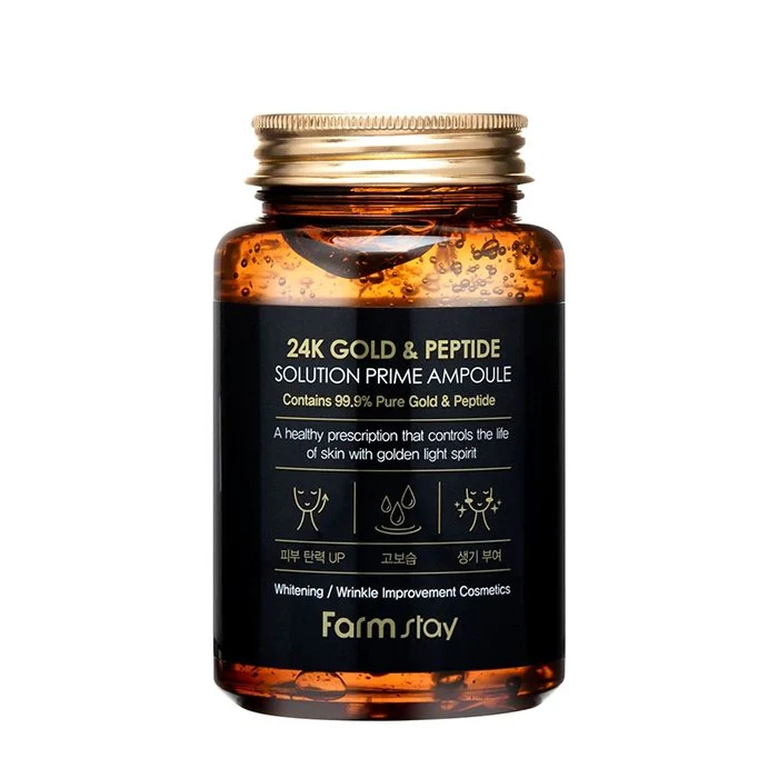 Crema hidratanta anti imbatranire cu 24K aur si peptide, farmstay, 250ml